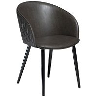 Tmavosivá koženková stolička DAN-FORM Denmark Dual