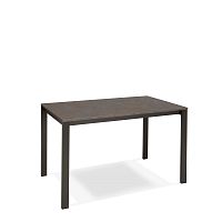 Tmavosivý rozkladací jedálenský stôl s hnedou doskou Design Twist Jian