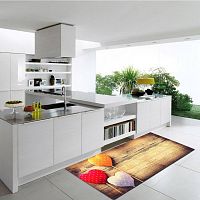 Vysokoodolný kuchynský koberec Webtappeti Sweethearts, 60 x 190 cm