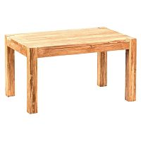 Záhradný jedálenský stôl z recyklovaného teakového dreva Massive Home Ronda, 90 × 140 cm