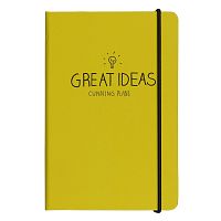 Zápisník A5 Happy Jackson Great Ideas Yellow