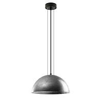 Závesná lampa v striebornej farbe Bulb Attack Cuatro, priemer 40 cm