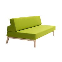 Zelená rozkladacia sedačka Softline Lazy