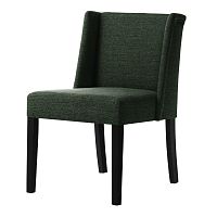 Zelená stolička s čiernymi nohami Ted Lapidus Maison Zeste