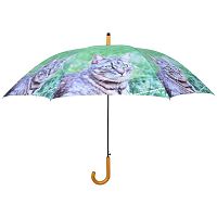 Zelený dáždnik s mačkami Esschert Design