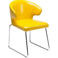 Žltá jedálenská stolička Kare Design Atomic
