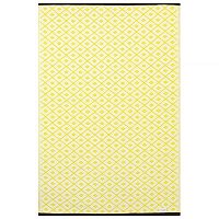 Žlto-biely obojstranný vonkajší koberec Green Decore Tara, 120 × 180 cm