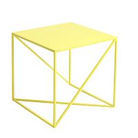 Žltý odkladací stolík Custom Form Memo