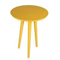Žltý príručný stolík Durbas Style Tweet
