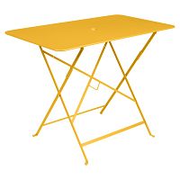Žltý záhradný stolík Fermob Bistro, 97 x 57 cm