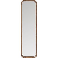 Zrkadlo s hnedým dreveným rámom Kare Design Denver, 123 x 33 cm
