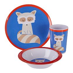 3-dielny jedálenský set pre deti s motívom mačky Premier Housewares
