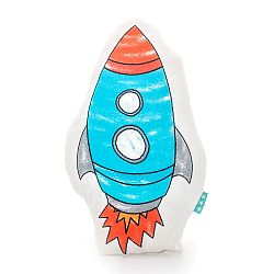 Bavlnený detský vankúšik Mr. Fox Space Rocket 40 × 30 cm