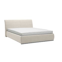 Béžová dvojlôžková posteľ Mazzini Beds Luna, 140 × 200 cm