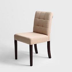 Béžová stolička s hnedými nohami Custom Form  Wilton
