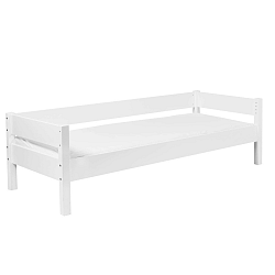 Biela detská jednolôžková posteľ z masívneho bukového dreva Mobi furniture Mia Sofa, 200 × 90 cm