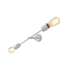 Biela nástenná lampa pre 2 žiarovky Custom Form Twigo, šírka 43 cm