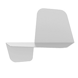 Biela nástenná polica MEME Design Flap, dĺžka 42 cm