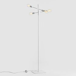 Biela stojacia lampa pre 4 žiarovky Custom Form Twigo