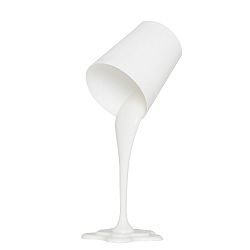 Biela stolová lampa Ximena