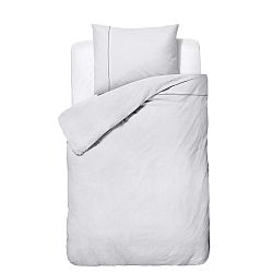 Biele obliečky z mikroperkálu na jednolôžko Sleeptime Monte Carlo, 140 × 200 cm