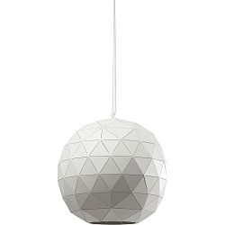 Biele stropné svietidlo Kare Design Triangle, Ø 40 cm