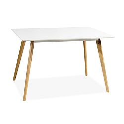 Biely jedálenský stôl Signal Milan, dĺžka 180 cm