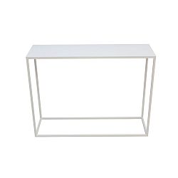 Biely konzolový stolík Take Me HOME Aren, 100 × 30 cm