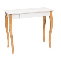 Biely písací stôl Ragaba Lillo, dĺžka 85 cm