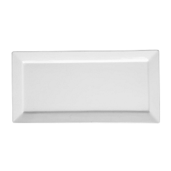Biely porcelánový tanier Price & Kensington Simplicity, 36 x 17,5 cm