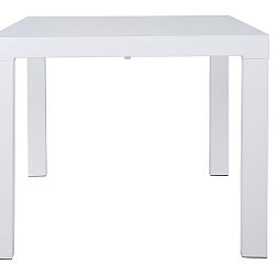 Biely rozkladací jedálenský stôl Canett Lissabon, dĺžka 90 cm