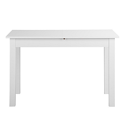 Biely rozkladací jedálenský stôl Intertrade Coburg, 70 × 120 cm