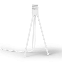 Biely stolový stojan tripod na svietidlá VITA Copenhagen, výška 36 cm