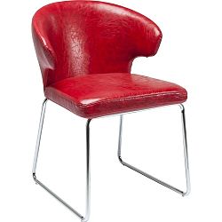 Červená jedálenská stolička Kare Design Atomic