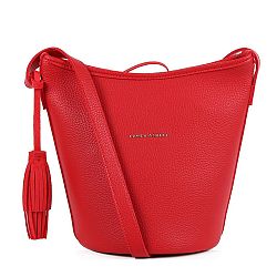 Červená kabelka z koženky Laura Ashley Loxford