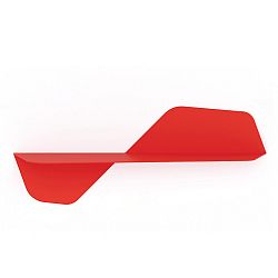 Červená nástenná polica MEME Design Flap, dĺžka 80 cm