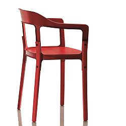 Červená stolička Magis Steelwood