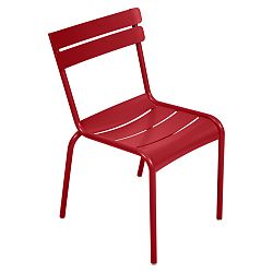 Červená záhradná stolička Fermob Luxembourg