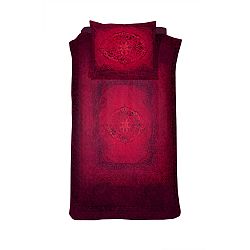 Červené bavlnené posteľné obliečky Damai Salome Carmine, 200 x 140 cm