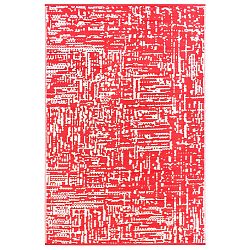 Červeno-biely obojstranný vonkajší koberec Green Decore Take, 120 × 180 cm