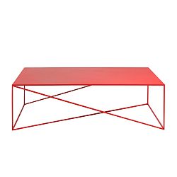 Červený konferenčný stolík Custom Form Memo, šírka 140 cm
