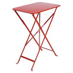 Červený záhradný stolík Fermob Bistro, 37 x 57 cm