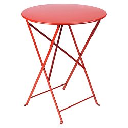 Červený záhradný stolík Fermob Bistro, Ø 60 cm