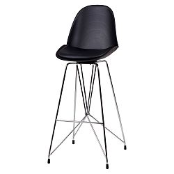 Čierna barová stolička sømcasa Brett