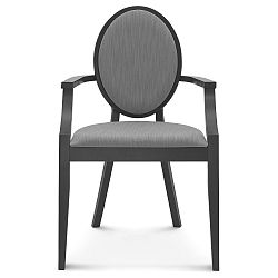 Čierna drevená stolička Fameg Susanne
