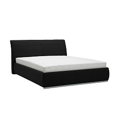 Čierna dvojlôžková posteľ Mazzini Beds Luna, 140 × 200 cm
