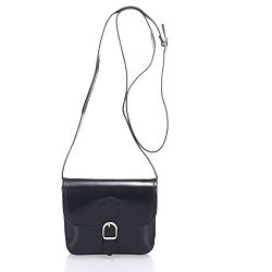 Čierna kožená kabelka Lisa Minardi Laura