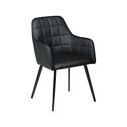 Čierna koženková stolička DAN-FORM Denmark Embrace