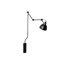Čierna nástenná lampa Custom Form Coben