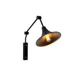 Čierna nástenná lampa Custom Form Miller